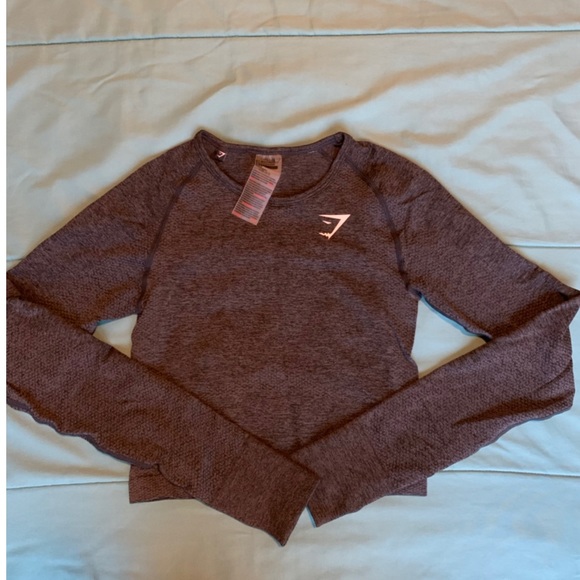 🌸SOLD🌸 NWOT Gymshark Original Crop Long Sleeve - Picture 2 of 7